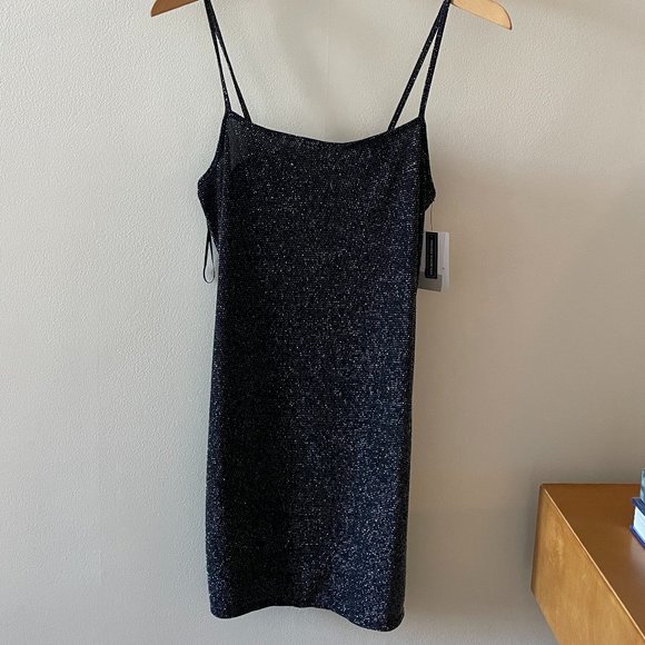 NWT Nordstrom Sparkly Black Dress (M) - Picture 1 of 1